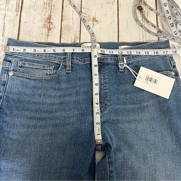 Frame Le Garçon Boyfriend Jeans Size 31 medium wash cuffed mid rise - Picture 9 of 10